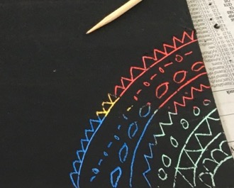 Rainbow Scratch Art Boards - Over the Rainbow
